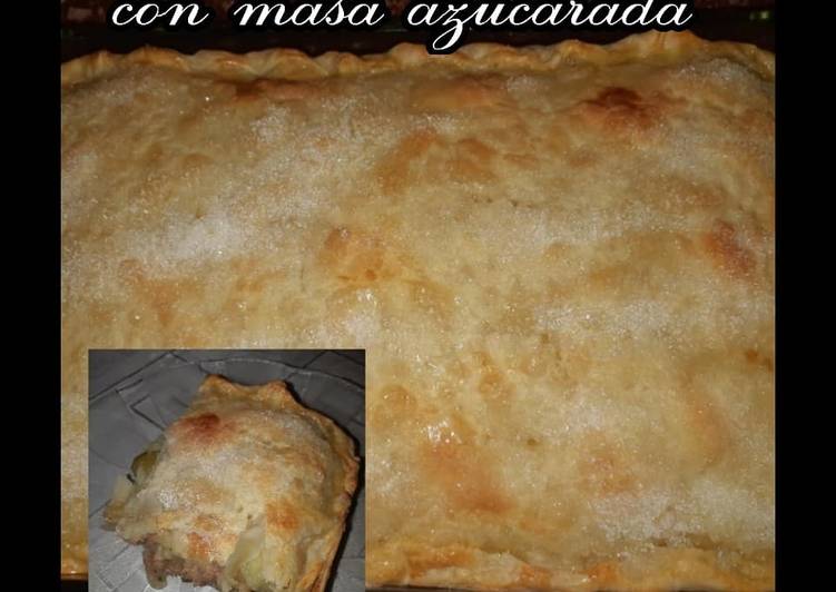 Pastel de papas envuelto en masa Azucarada 😋