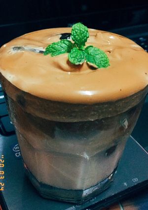 A picture of Dalgona Coffee.