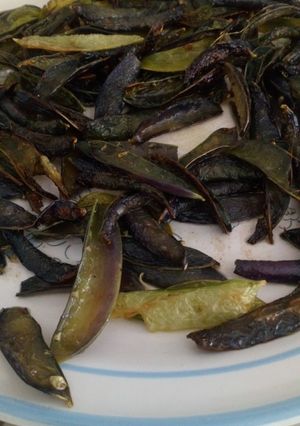 Una foto de Fritura de cáscaras de chícharos