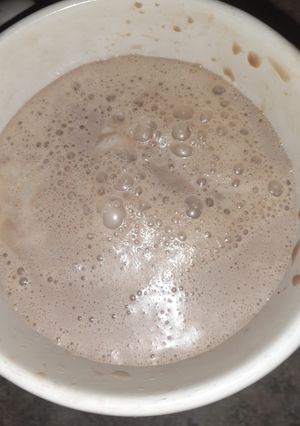 Una foto de Licuado de dulce de leche, cocoa y café 🥤