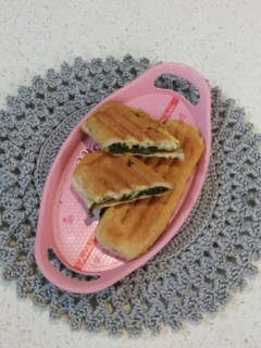 عکسی از دستور پنینی مرغ و اسفناج