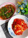 Set Menu (Oseng Genjer Ikan Asin, Telur Ceplok Gongso)