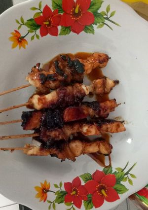 Foto resep Sate Kulit + Daging Ayam