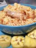 Pollo 🐔 con tornillo 🔩 (pasta)
