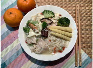 增肌減脂懶人健康雞湯麵 的食譜成品照片