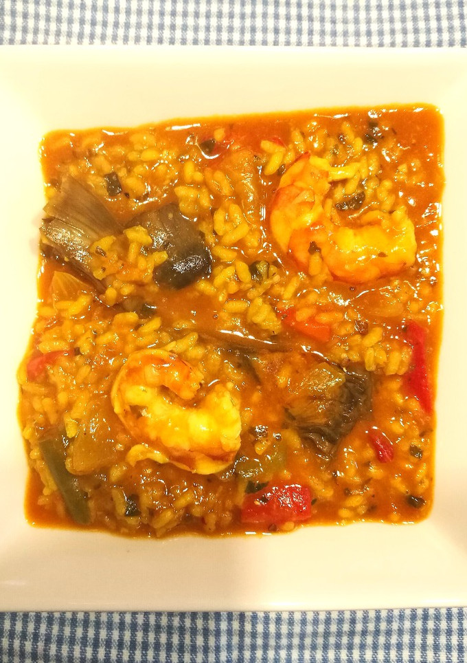 Una foto de Arroz caldoso en wok