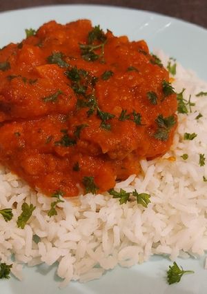 Une photo de Filet de poisson et sa piperade rapide