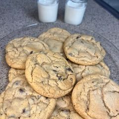 A picture of 🍫 🍪 Eggless Chocolate Chip Cookies 🍪 🍫.