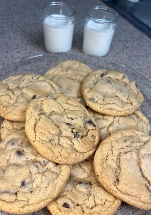 A picture of 🍫 🍪 Eggless Chocolate Chip Cookies 🍪 🍫.
