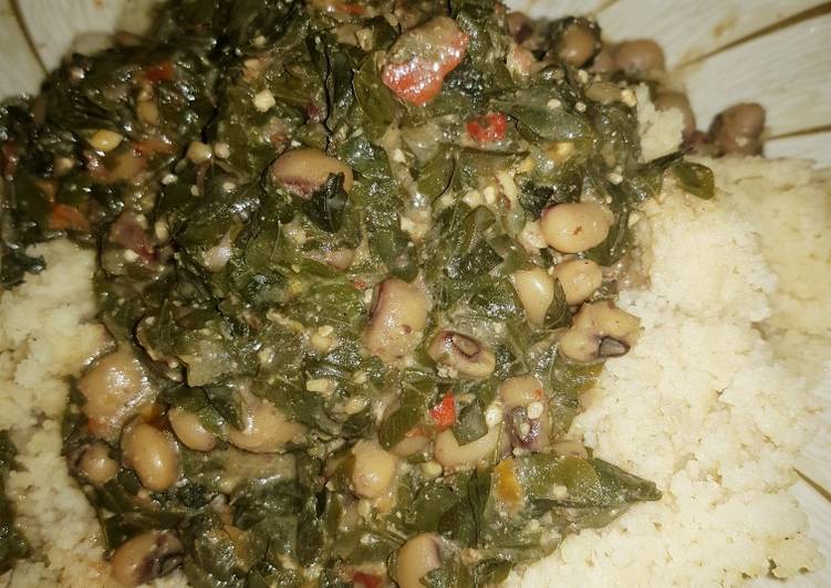 Steps to Make Favorite Couscous and moringa soup (ZOGALE)