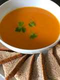 Sweet potato and coconut soup with paprika