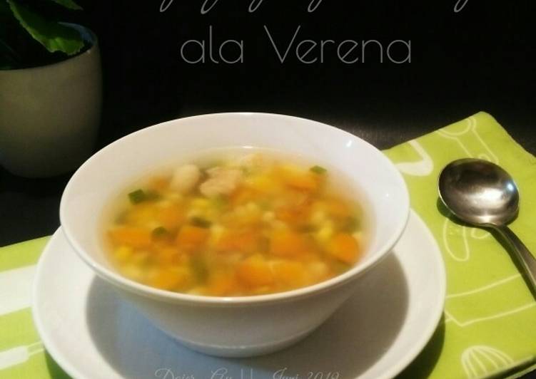 How to Prepare Perfect Sup Jagung Bening ala Verena