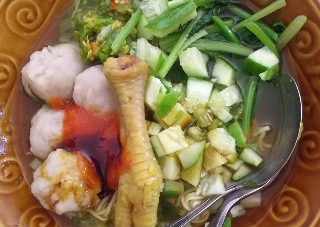 Mie bakso simpel enak