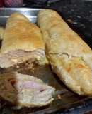 Pan relleno de jamón y queso