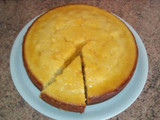 Bizcocho vegano de naranja con almíbar