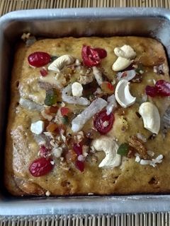 ডিম ছাড়া ফ্রুট কেক (Dim chhara fruit cake recipe in Bengali) রেসিপির প্রধান ছবি