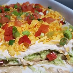 Front Street Heat 7 layer dip A picture of Front Street Heat 7 layer dip.