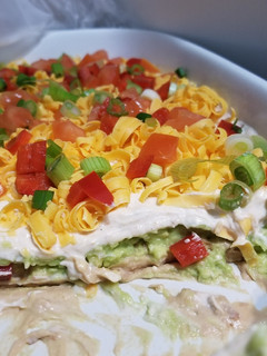 A picture of Front Street Heat 7 layer dip.