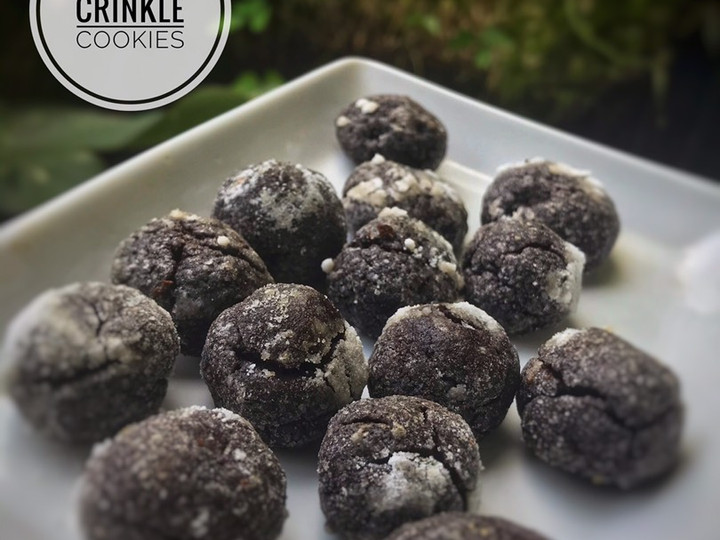 Resep Chocolate crinkle cookies (cookies retak) yang Menggugah Selera
