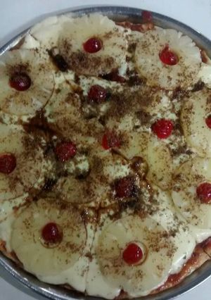 Una foto de Pizza tropical