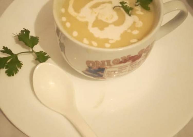 Recipe of Homemade Butternut&amp;potato soup #4weekchallenge#photographychallenge