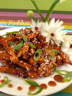 हनी चिली पोटेटो (Honey chilli potato recipe in hindi) रेसिपी मुख्य फोटो