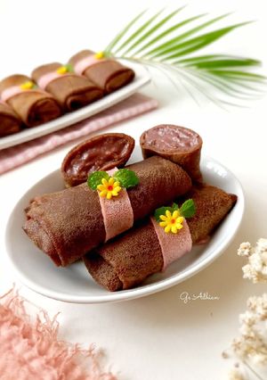 Foto resep Dadar Gulung Coklat Vla Coklat