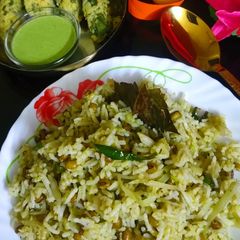 A picture of Cabbage Moong Rice.