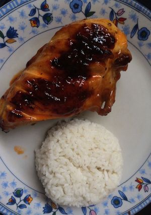Foto resep Dada ayam bakar madu