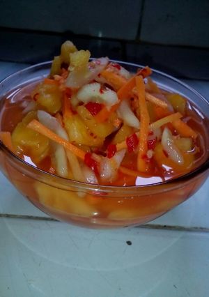 Foto resep Asinan gohu acar (nanas, wortel, ketimun)