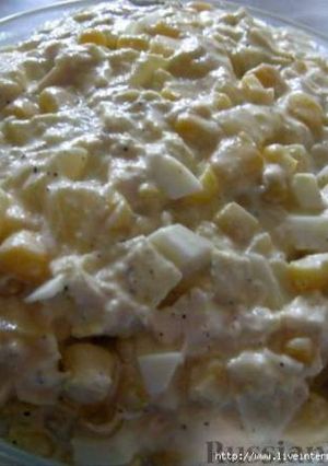 Фото Салат из курицы с ананасами.