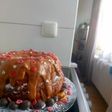 Banana strawberry bread με γλάσο σοκολάτας. 🧁