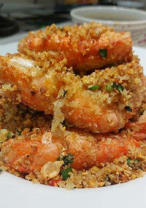 Foto resep Udang tepung lada hitam