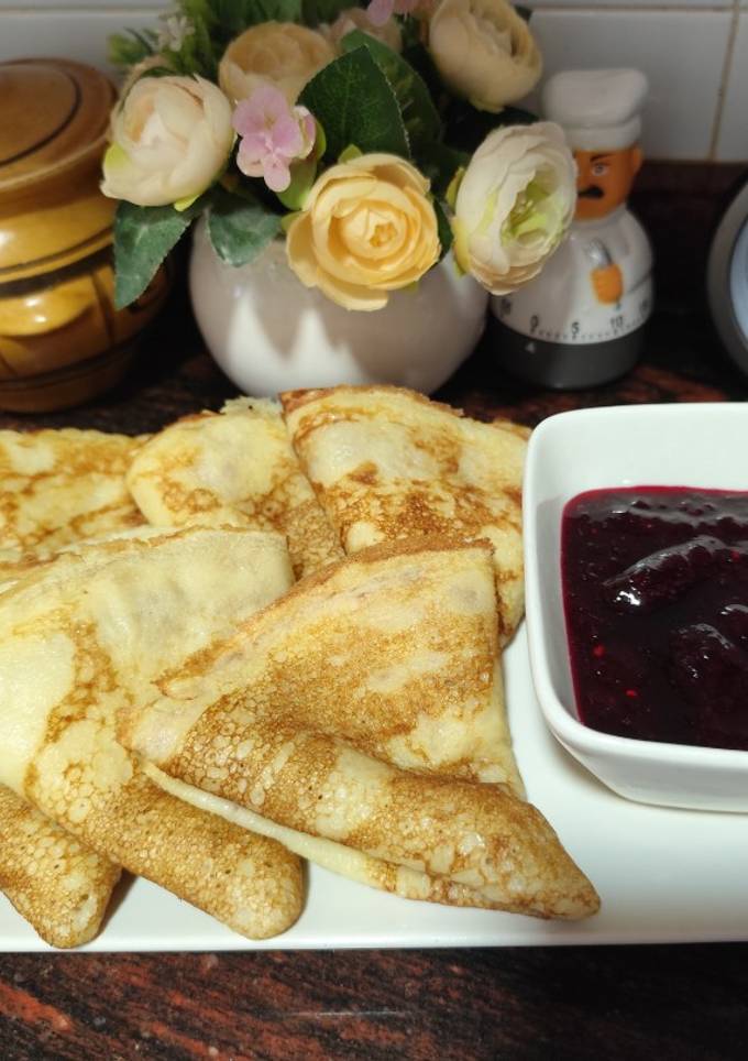 Млинці на кефірі та кип'ятку