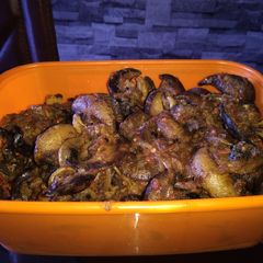 A picture of Spicey peppered snails.