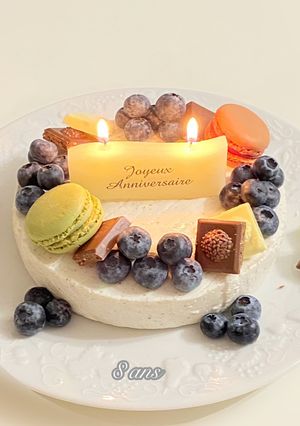Une photo de Cheesecake sans pâte et sans cuisson
