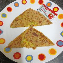 A picture of Master Chef Style Corn Cheese Paratha.