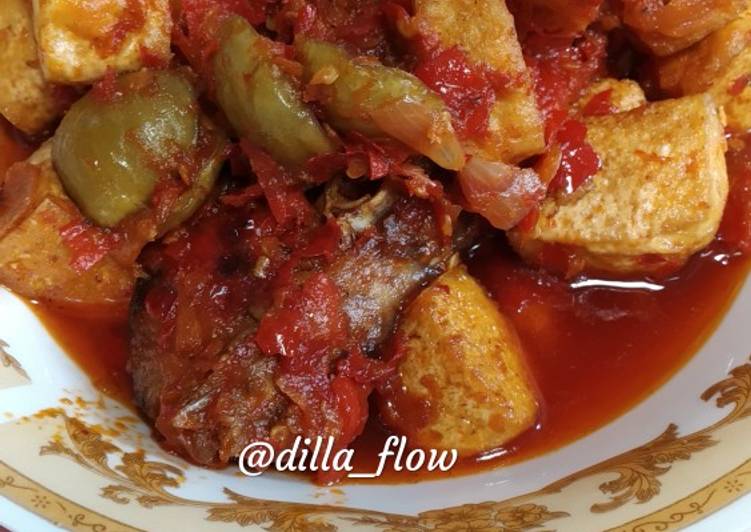 Tahu Ikan Jengkol Balado Merah