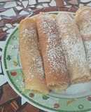 Panqueque relleno de mermelada de tomate