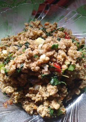 Foto resep Oseng oncom kemangi