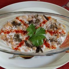 Boondi raita A picture of Boondi raita.