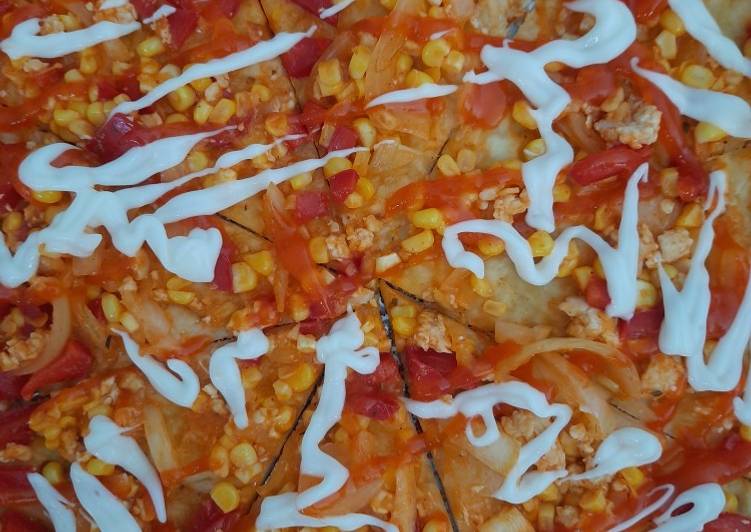 Langkah Mudah untuk Membuat Pizza teplon yang Enak Banget