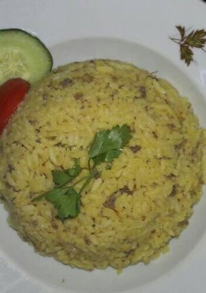 صورة لوصفة رز مفلفل بلحمة🍛
