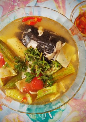 Hình của món Canh chua nấu đầu cá.