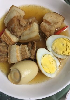 Hình của món Thịt kho tàu dưa giá.
