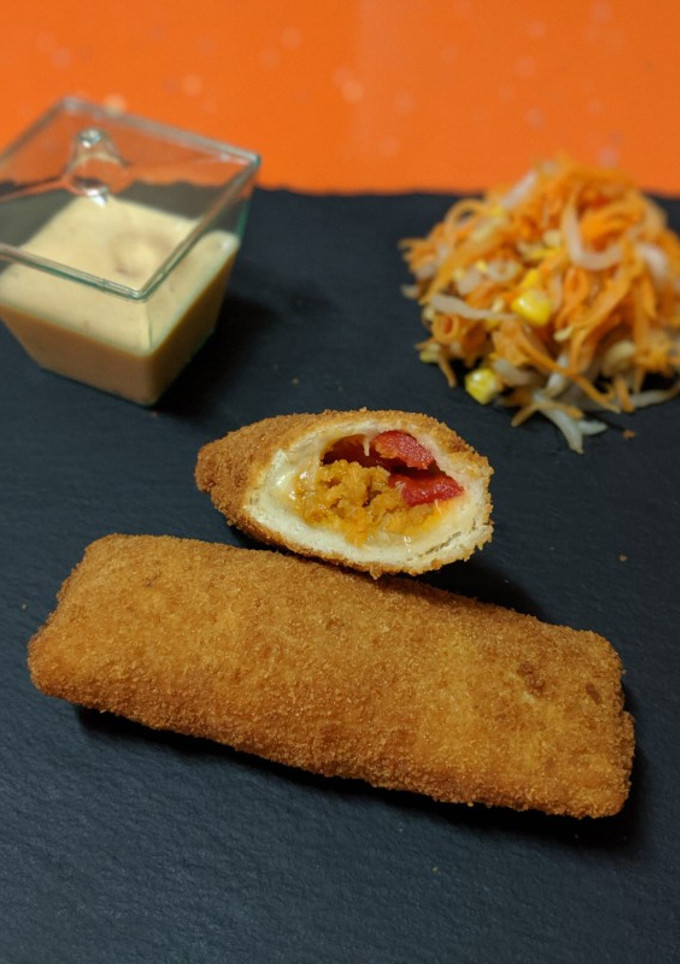 Una foto de Flamenquines de pan de molde