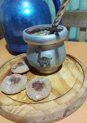 Una foto de Galletas de cacao y nuez con harina de coco y arroz