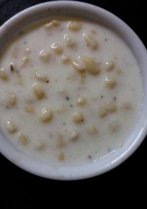 A picture of Boondi Raita.
