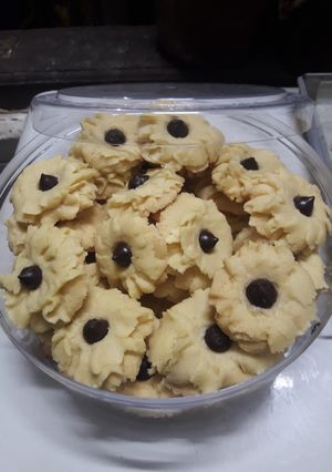Foto resep Kue semprit chocochip klasik