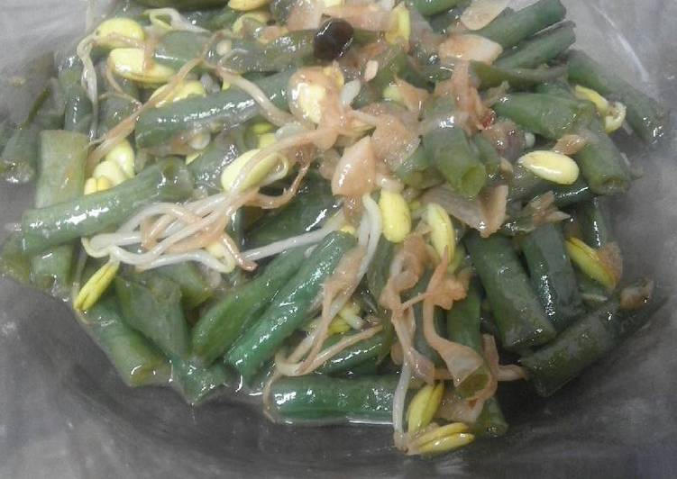 Tumis kacang panjang toge